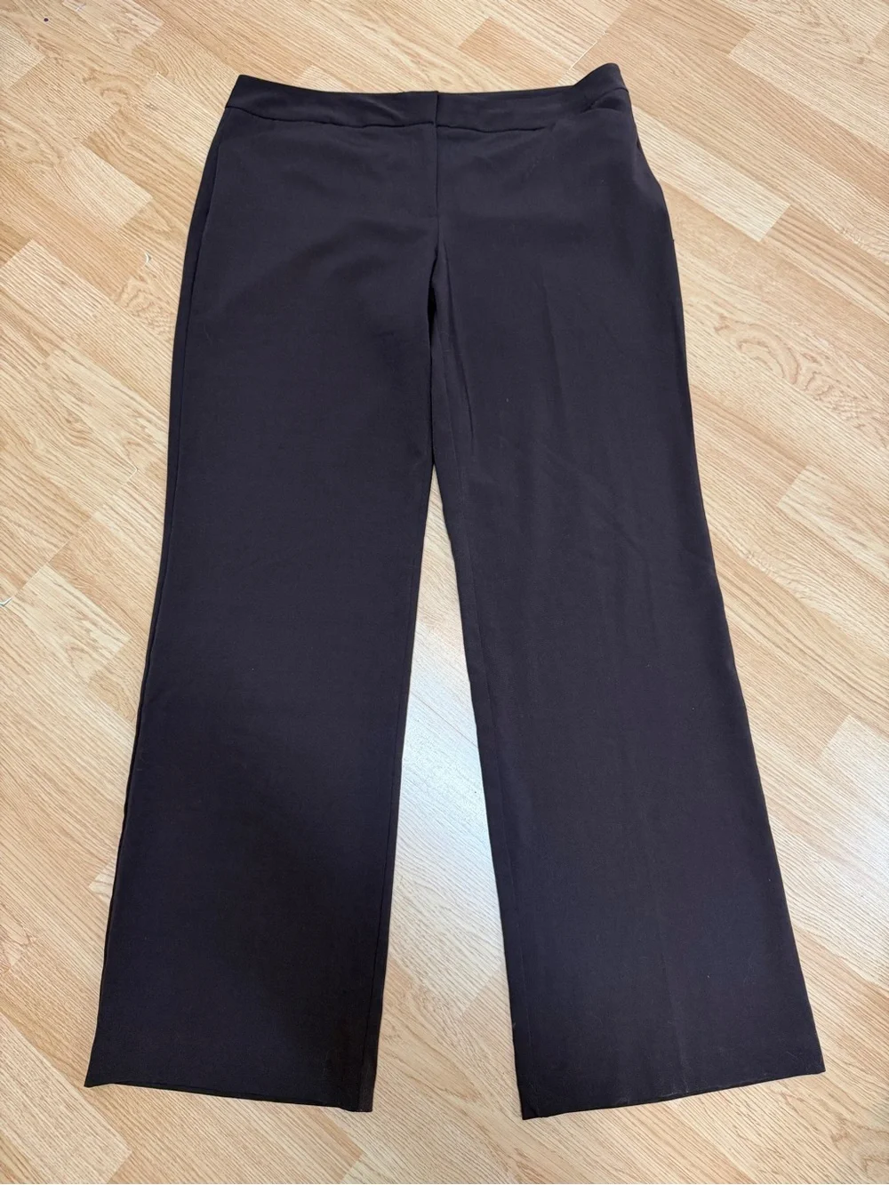 Alfani Size 14 Brown Dress Pants Career Straight Leg Stretch